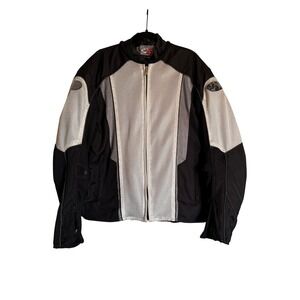 Joe Rocket Ballistic Series‎ Dayride Armored Motorcycle Jacket Black White Sz XL